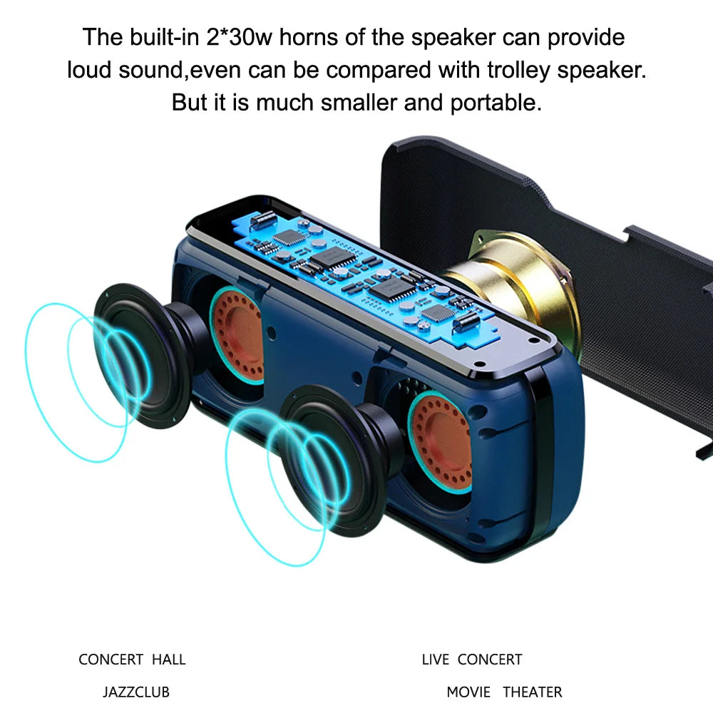 XDOBO - X8 60W Speaker - Bluetooth 5.0 - IPX5 Waterproof
