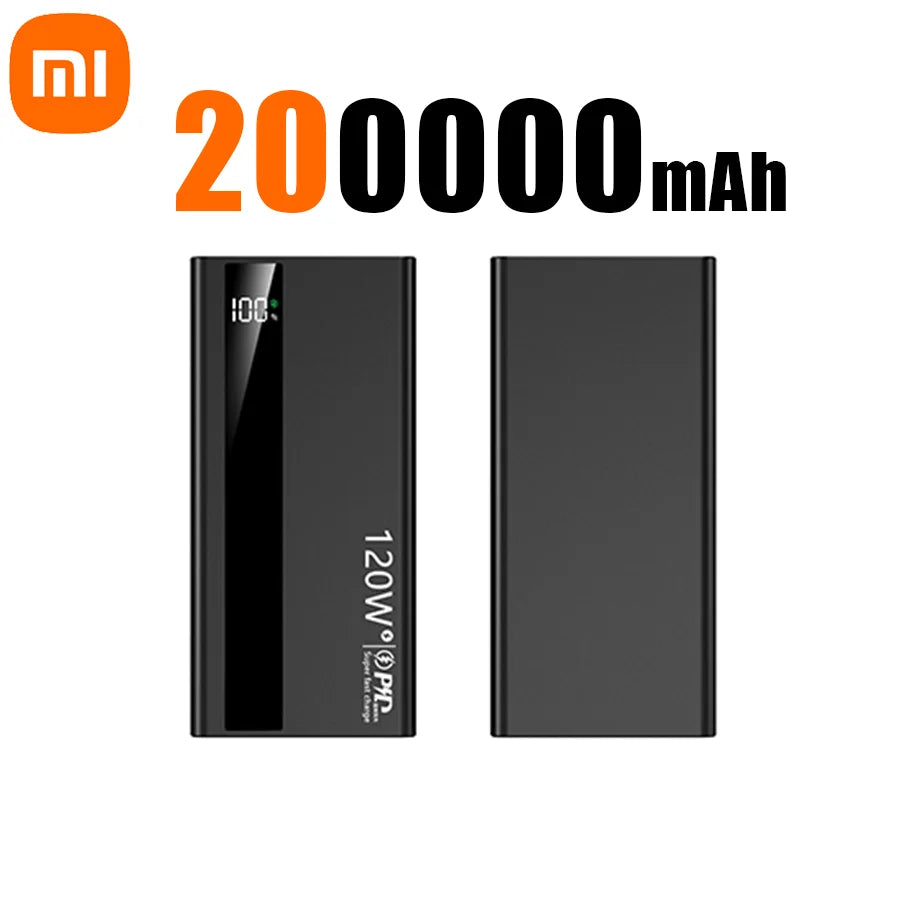 Xiaomi 200000 mah 120W - Power Bank 120W - Super Fast Charging - Digital Display