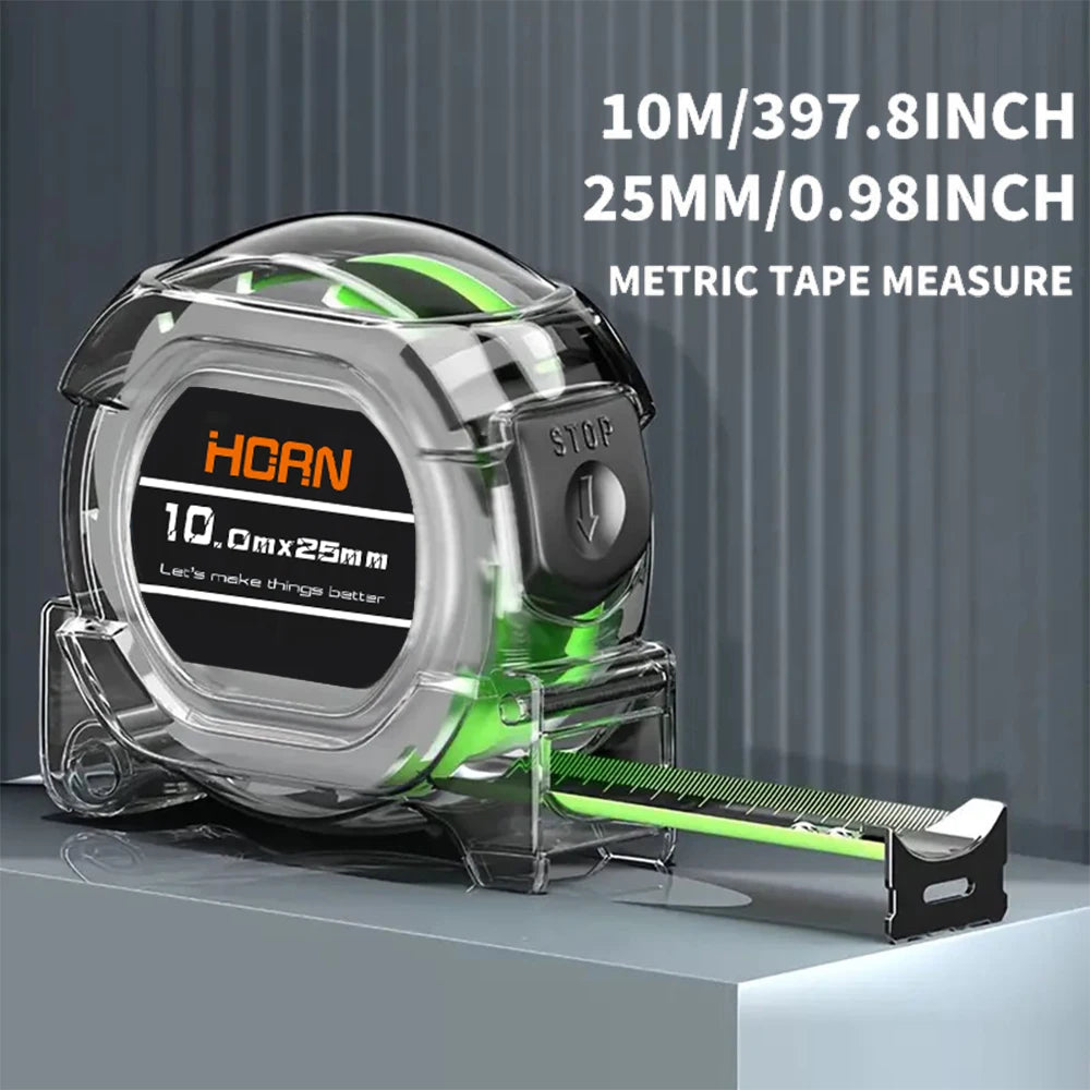 Self-Locking Tape Measure – Fluorescent, High Precision | 3M / 5M / 7.5M / 1
