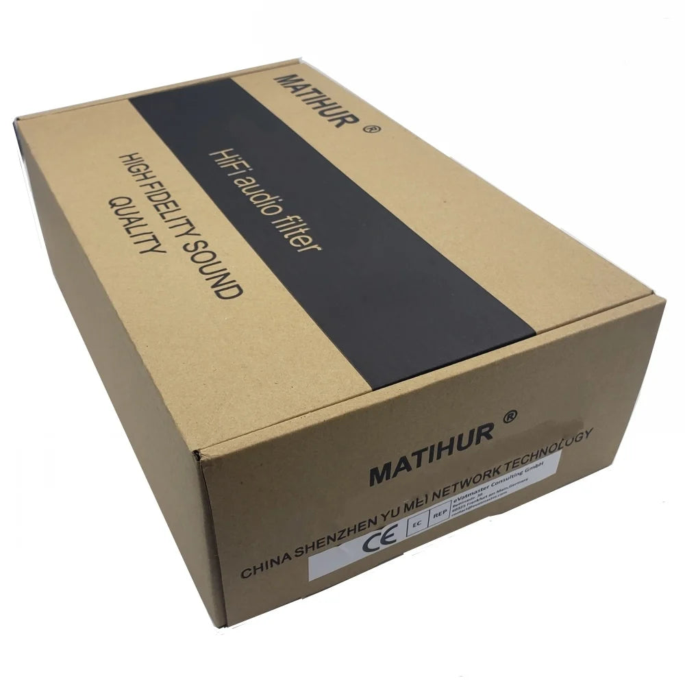 MATIHUR - e-TP80 Audio Noise AC Power Filter - Surge Protection - 8 EU Outlets