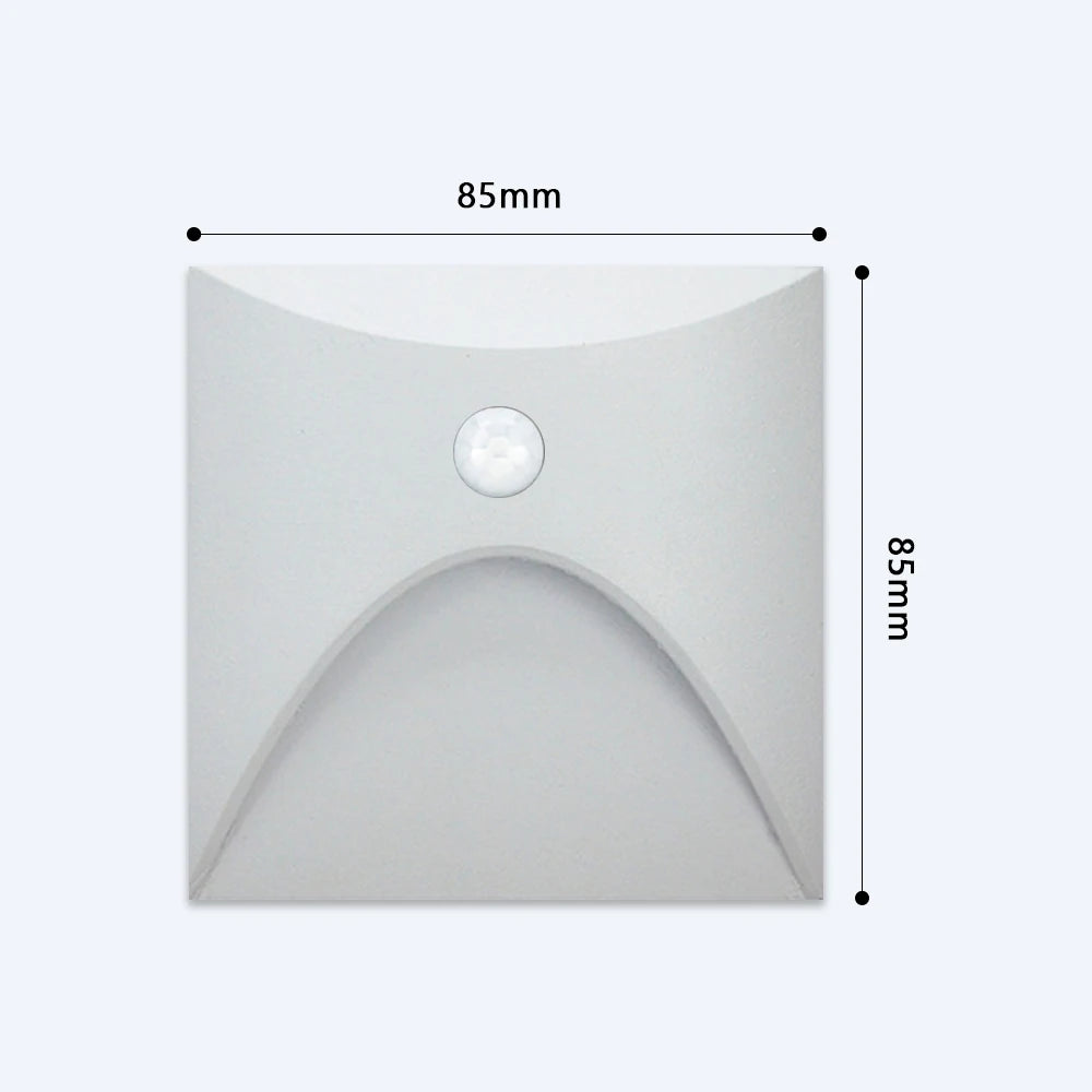 SANDIY Outdoor Stair Light Motion Sensor Wall Lamp Exterior Sconce Garden Yard Lighting for Balcony Gate Fence Waterproof IP65