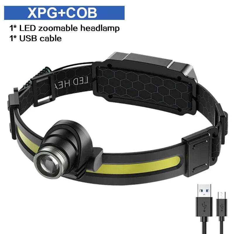 Trendx Store - High Power LED Headlamp - 7 Modes - Sensor Headlight