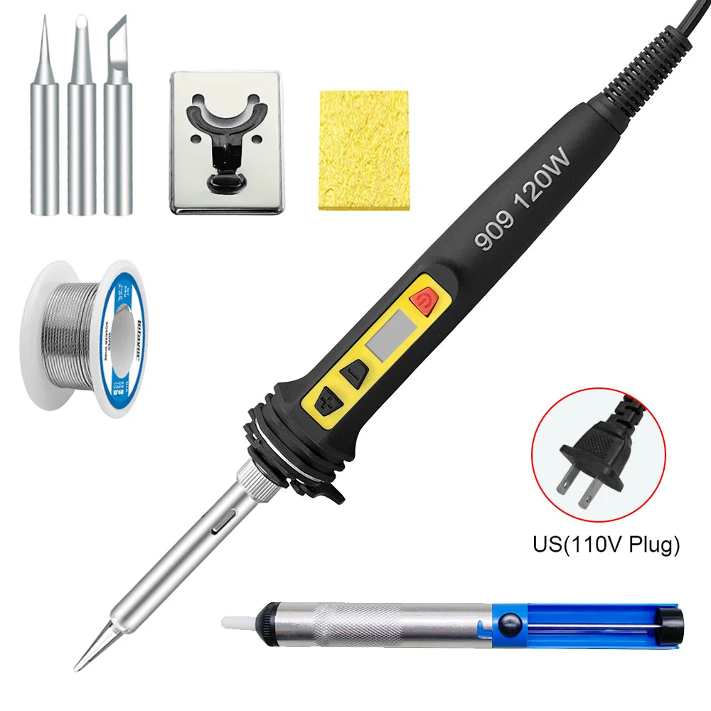 Trendx Store - 120W Digital Soldering Iron Kit - Dual Calibration - 200-600°C
