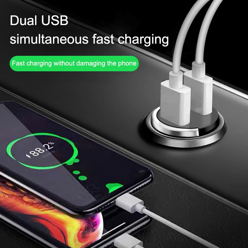 Trendx Store - 200W Mini Car Charger - Snelle Opladen - Compact Design