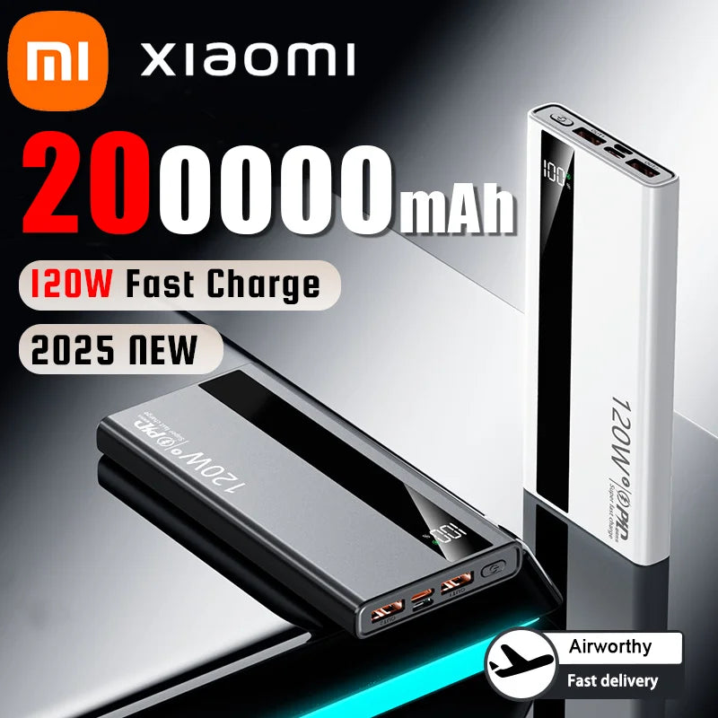 Xiaomi 200000 mah 120W - Power Bank 120W - Super Fast Charging - Digital Display