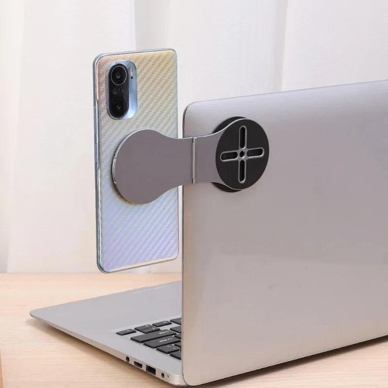 Magnetic Desktop Cell Phone Holder for MagSafe Desktop Foldable Phone Stand Magnetic Mount for Car Laptop for Magsafe Bracket