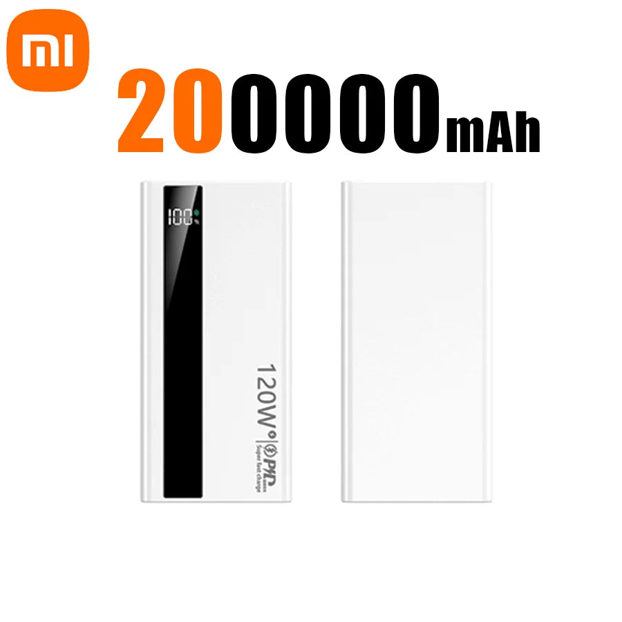 Xiaomi 200000 mah 120W - Power Bank 120W - Super Fast Charging - Digital Display