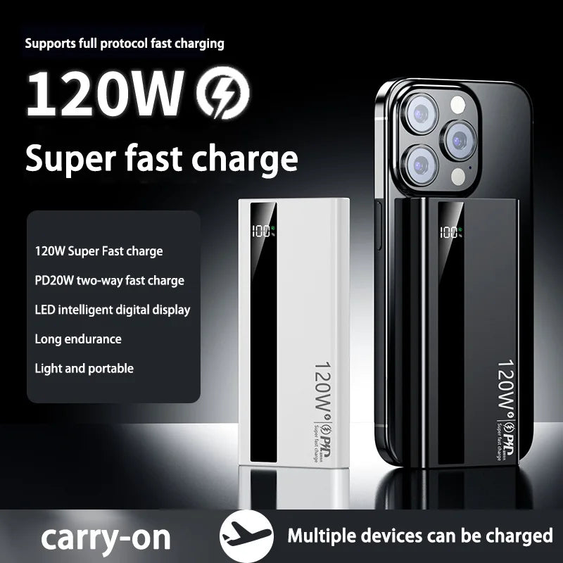 Xiaomi 200000 mah 120W - Power Bank 120W - Super Fast Charging - Digital Display
