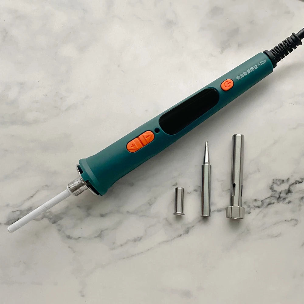 Trendx Store - 120W Digital Soldering Iron Kit - Dual Calibration - 200-600°C
