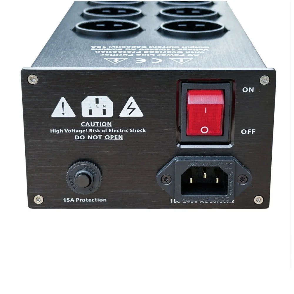 MATIHUR e-TP80 Audio Noise AC Power Filter | Power Conditioner | Power Purifier | Surge Protection | EU Outlets Power Strip