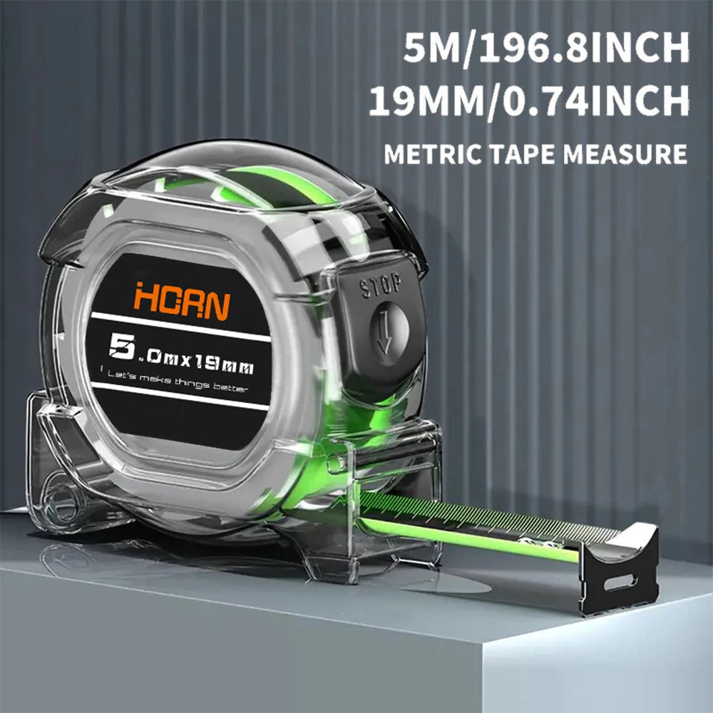 Self-Locking Tape Measure – Fluorescent, High Precision | 3M / 5M / 7.5M / 1