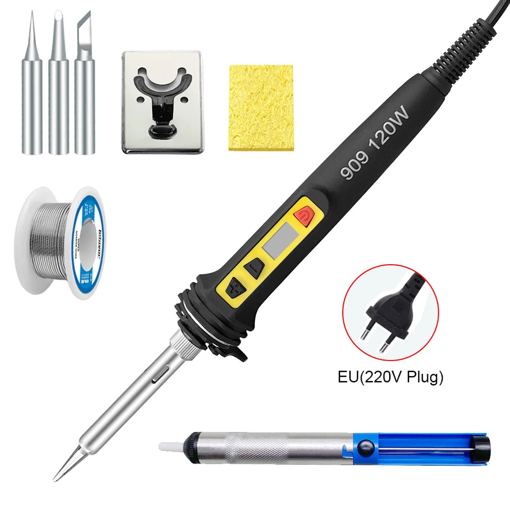 Trendx Store - 120W Digital Soldering Iron Kit - Dual Calibration - 200-600°C
