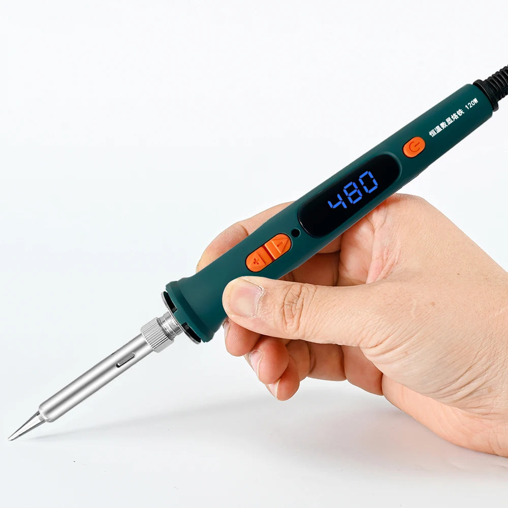 Trendx Store - 120W Digital Soldering Iron Kit - Dual Calibration - 200-600°C
