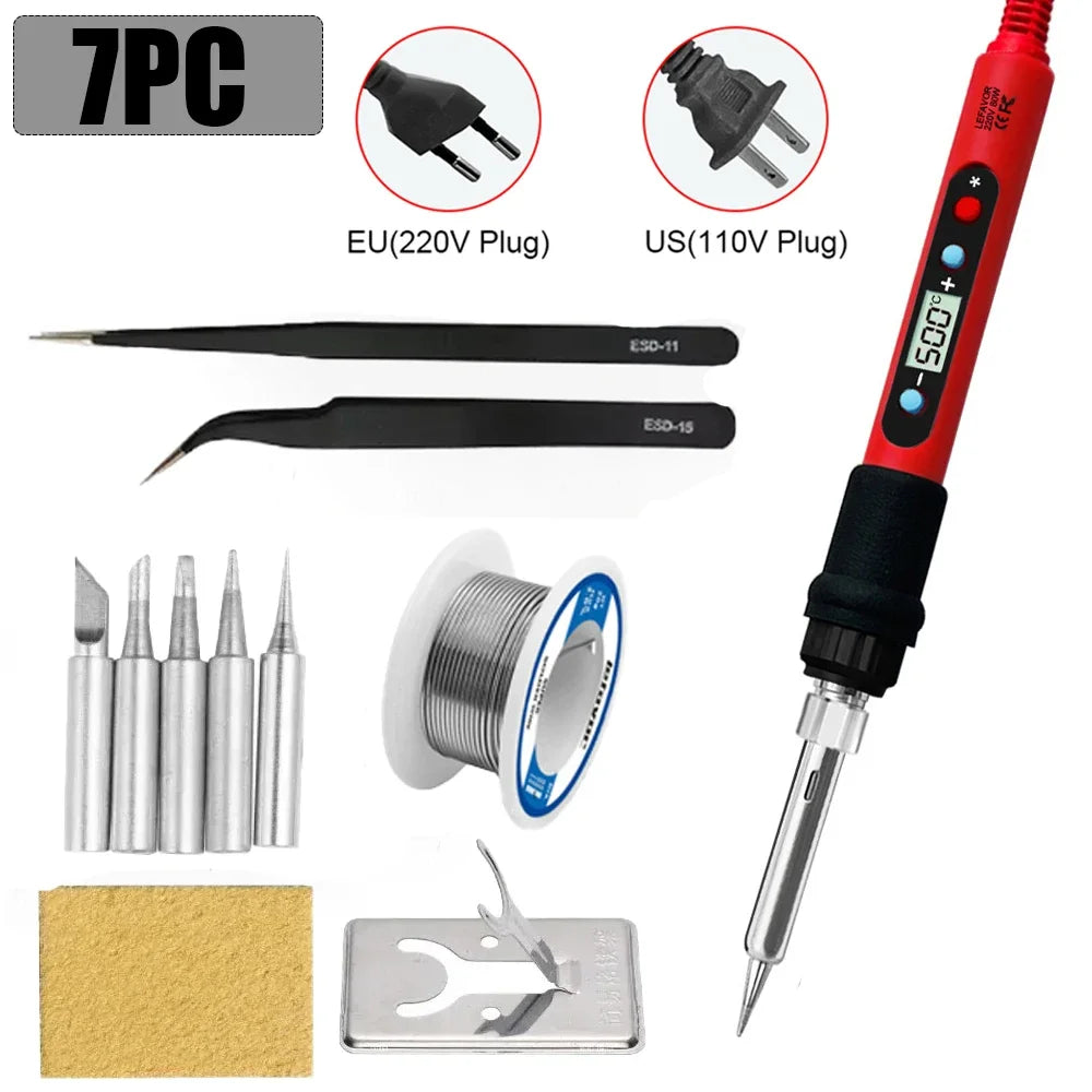 Trendx Store - 80W Electronic Welder Kit - LCD Display - Adjustable Temp