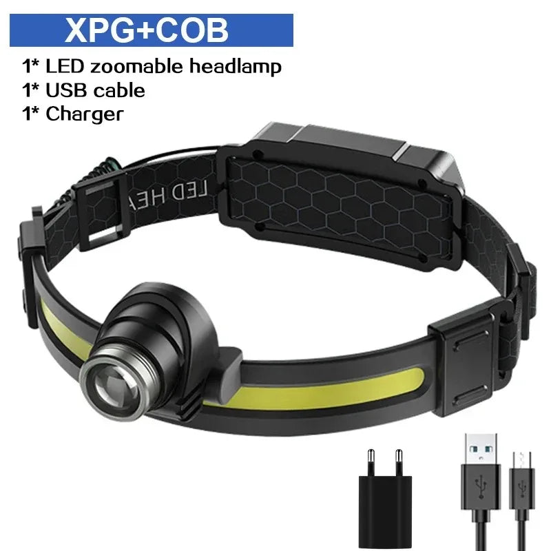 Trendx Store - High Power LED Headlamp - 7 Modes - Sensor Headlight