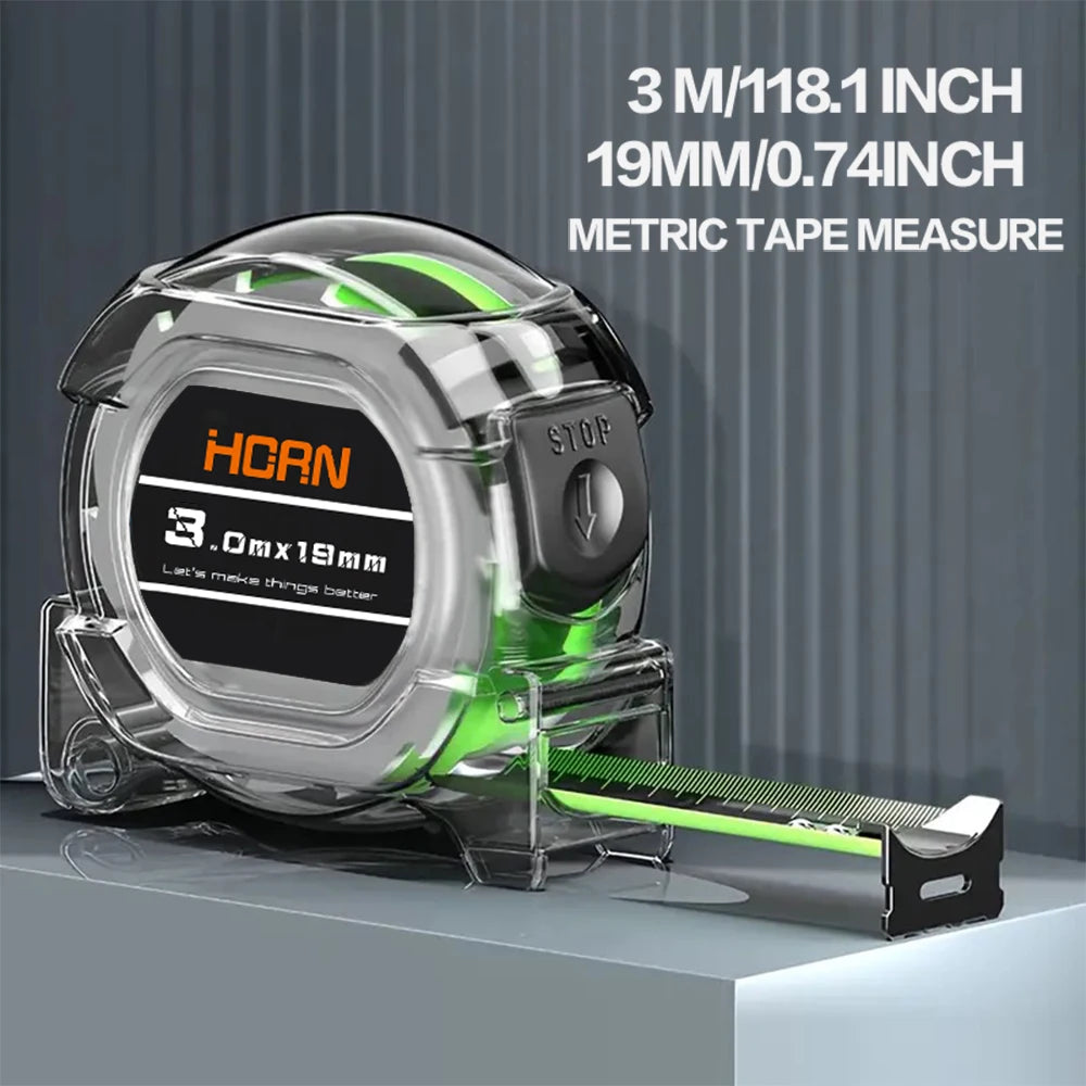 Self-Locking Tape Measure – Fluorescent, High Precision | 3M / 5M / 7.5M / 1