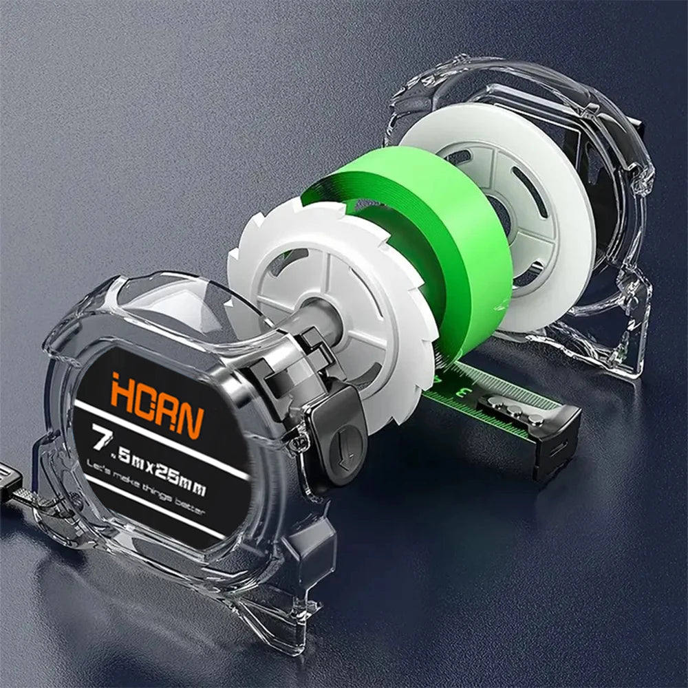 Self-Locking Tape Measure – Fluorescent, High Precision | 3M / 5M / 7.5M / 1