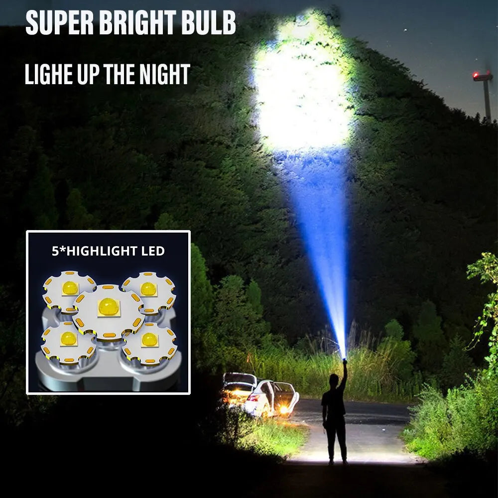 Trendx Store - 5LED High Power - Oplaadbaar - Waterdicht