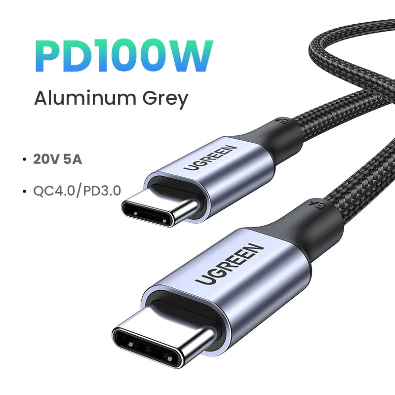 UGREEN 240W USB Type C Cable for iPhone 15 Samsung S23 Power Line PD3.1 for PS5 Nintendo Switch 5A Supercharge USB C PD Cable 5A