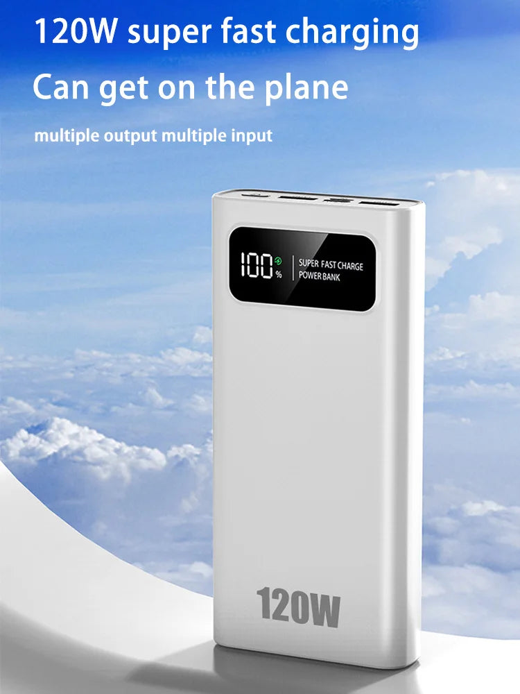 Xiaomi Power Bank | 200000mAH | 120W Super Fast Charging | High Capacity | Digital Display | Power Bank | For iPhone | Samsung | Xiaomi