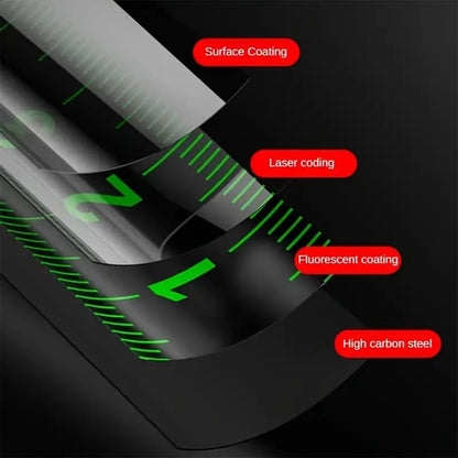 Self-Locking Tape Measure – Fluorescent, High Precision | 3M / 5M / 7.5M / 1