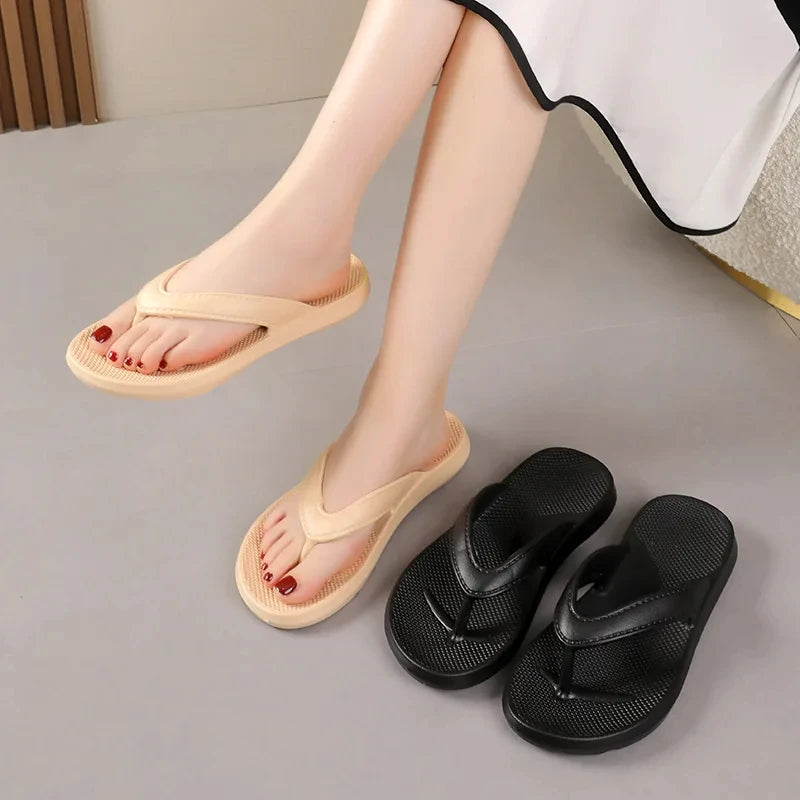 Men's flat sandals Non-slip flip flops Summer 2024 Men's Slippers EVA soft soled beach Shoes Comfortable Men's slides