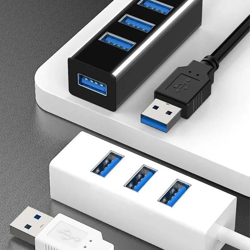 USB 3.0 4 Ports HUB | Splitter | High Speed Multi Splitter | USB Adapter Expander Cable | For Desktop PC Laptop Adapter USB HUB