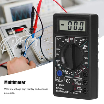 Digital Multimeter Tester, DT830B Electrical Voltmeter Ammeter, Portable Volt Multi Meter, Car Battery Tester Circuit Tester