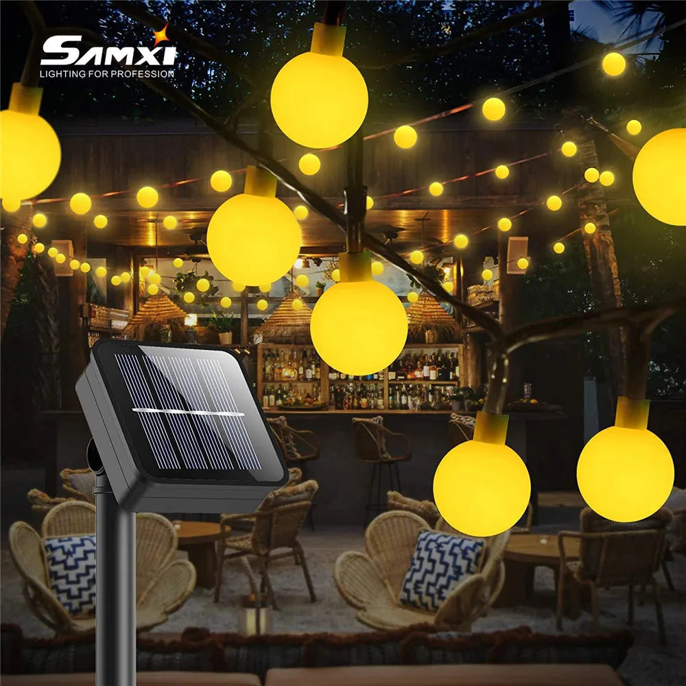 Led Solar Lamps Outdoor | 5m | 7m | 12m | 22m | Power LED String Fairy Lights | Solar Light | Garden Christmas Party Decoration | String Light