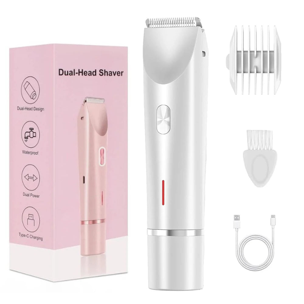 Electric Shaver for Women – Rechargeable Bikini, Legs & Underarm Razor with Detachable Head