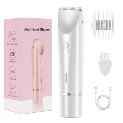 Electric Shaver for Women – Rechargeable Bikini, Legs & Underarm Razor with Detachable Head