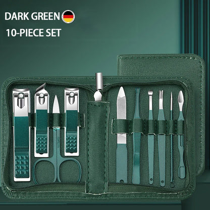 7-35 Piece Stainless Steel Nail Care Kit – Portable Travel Manicure Set with Nail Clippers & Cuticle Scissors