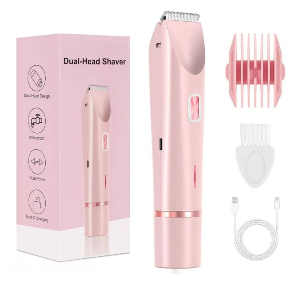 Electric Shaver for Women – Rechargeable Bikini, Legs & Underarm Razor with Detachable Head