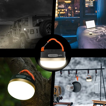 10W Camping Lantaarn | 1800mAh Oplaadbare LED Lamp |300LM LED | Waterdicht & Duurzaam | Powerbank Functie | Draagbare Hanglamp voor Buitengebruik