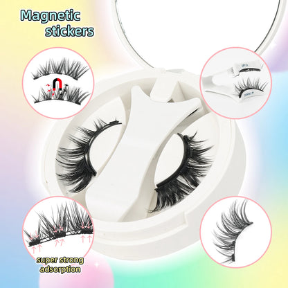 Magnetic Eyelashes with Applicator – Natural, Reusable, No Glue