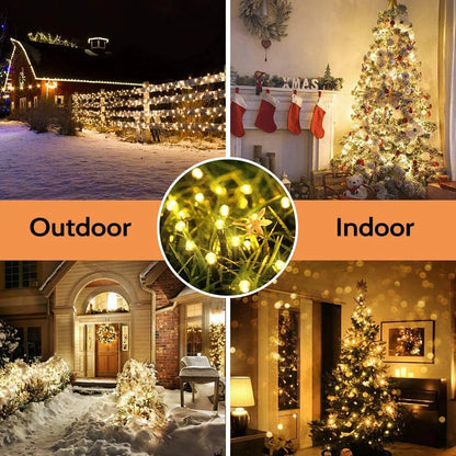 Solar String Fairy Lights | 12m | 100LED | LED | IP65 Waterproof | Outdoor Garland | Solar Power Lamp | Christmas | Garden Decoration