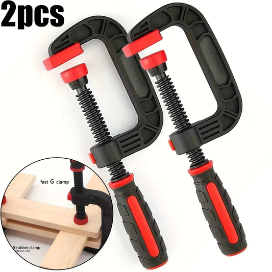 2-Pack 7-Inch Heavy-Duty Spring Clamps – Strong Grip, Reinforced Nylon Jaws for Woodworking & DIY