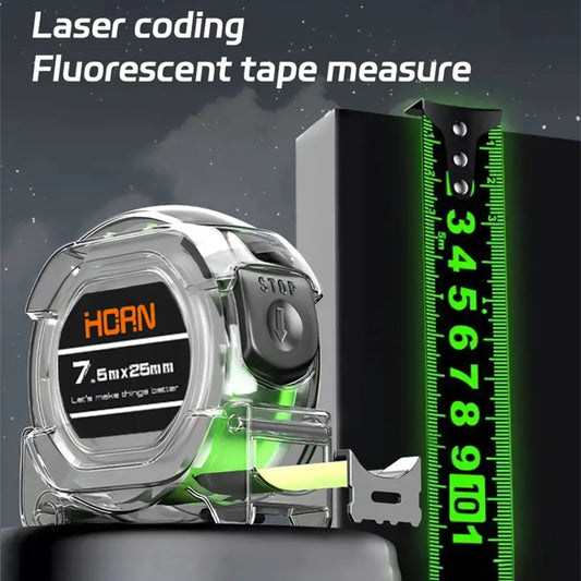 Self-Locking Tape Measure – Fluorescent, High Precision | 3M / 5M / 7.5M / 1