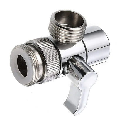 3-Way Faucet Diverter Valve – Leak-Proof Sink Tap Connector for Kitchen & Bathroom