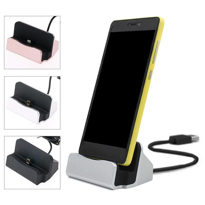 Type-C Fast Charging Dock Station Desktop USB C 3.1 Docking Charger with Cable for Huawei P9 Plus Smart Cell Phone