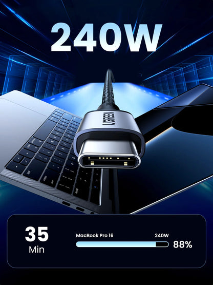 UGREEN 240W USB Type C Cable for iPhone 15 Samsung S23 Power Line PD3.1 for PS5 Nintendo Switch 5A Supercharge USB C PD Cable 5A