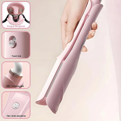 Beach Wave Hair Curler 3 Barrel 28mm – Deep Wave Curling Iron 1.1", Hair Crimper Wand with 4 Adjustable Heat Settings, 30 Million Ionic Technology