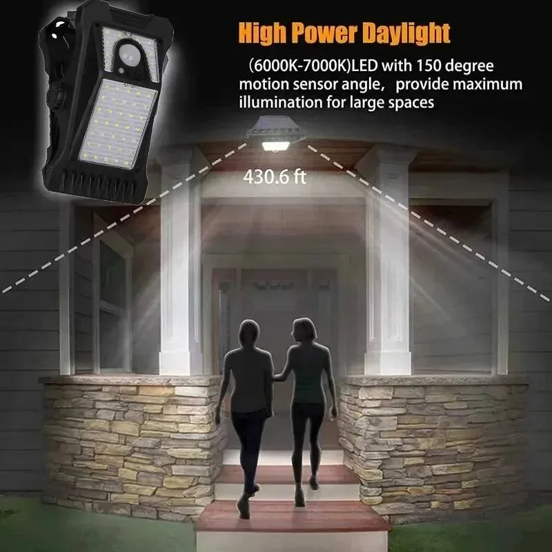 LED Solar Garden Lights Outdoor Solar Clip Light Waterproof Motion Sensor Camping Lamp Fence Street Landscape Wall Decoration