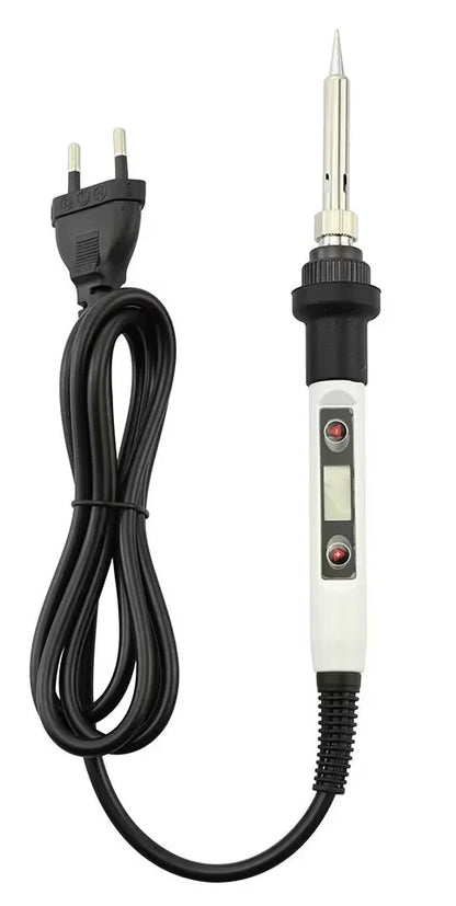 LCD Digital Adjustable Temperature 80W Soldering Iron Electric Welding Tools Solder Wire Tweezers Hand