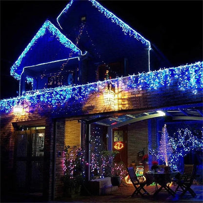 Christmas Decoration | 220V EU Led Icicle Lights | Outdoor Curtain Garland | Droop 0.4/0.5/0.6M | Street Garland On The House | New Year