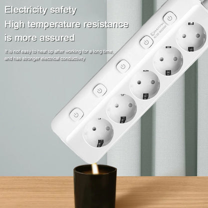 Power Strip | EU Plug | AC Outlets | Multitap Socket | Extension Cord | Electrical | With USB Type C PD Fast Charging | Network Filter Adapter