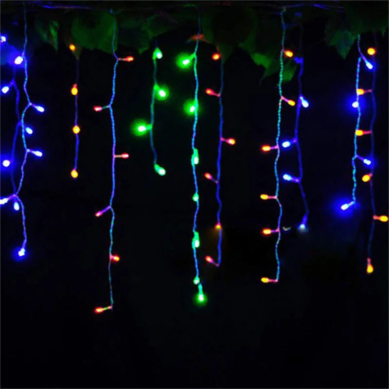 String Lights | Christmas | Outdoor Decoration | Drop 5m | Droop Garland | Curtain Icicle | String LED Lights | House | Garden | Party | 220V | 110V