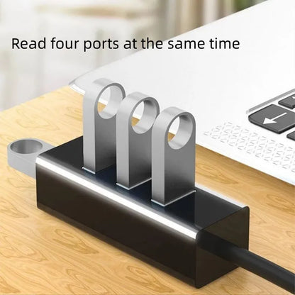 USB 3.0 4 Ports HUB | Splitter | High Speed Multi Splitter | USB Adapter Expander Cable | For Desktop PC Laptop Adapter USB HUB