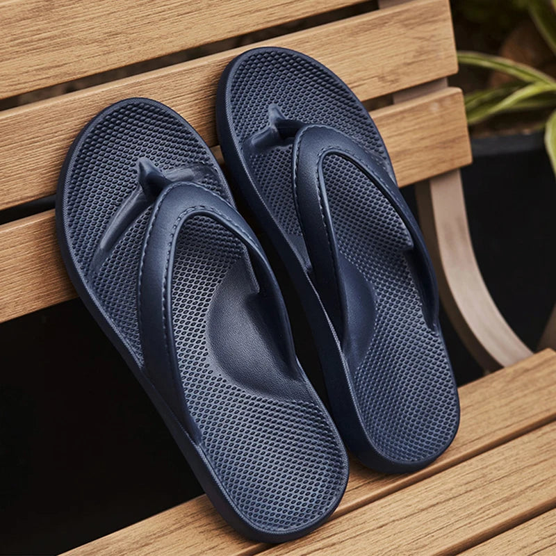 Men's flat sandals Non-slip flip flops Summer 2024 Men's Slippers EVA soft soled beach Shoes Comfortable Men's slides
