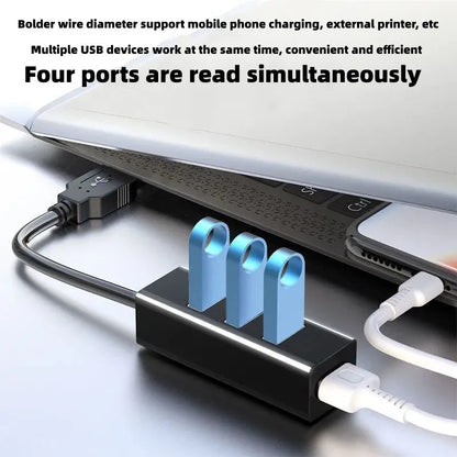 USB 3.0 4 Ports HUB | Splitter | High Speed Multi Splitter | USB Adapter Expander Cable | For Desktop PC Laptop Adapter USB HUB